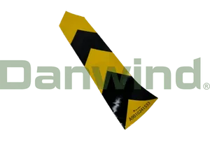 SIGN ""ARROW"" BLACK/YELLOW