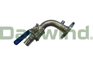 TUBE WITH BALL VALVE, L:370MM