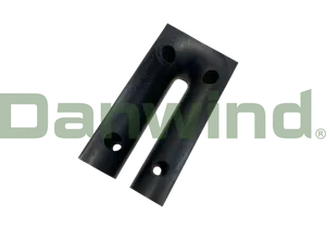 TOP ROLLER STRIKE PLATE PLASTIC 60X115MM