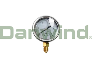 MANOMETER 1/4"X63X10 BAR W/GLYCERINE