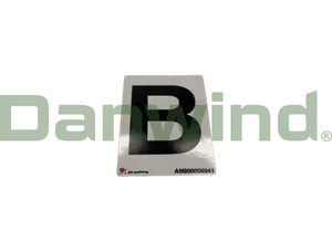 SIGN "B" BLACK 50MM