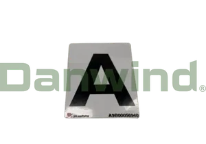SIGN "A" BLACK 50MM