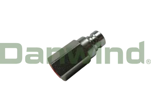 Nipple hydr. 1/4" nondrip flat-face <